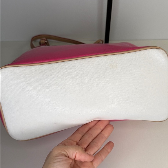 Coach Peyton Ombre tote bag hot pink cream tan purse shoulder ba F29283 - Picture 9 of 12